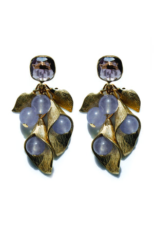 Amethyst and Agathe Earrings